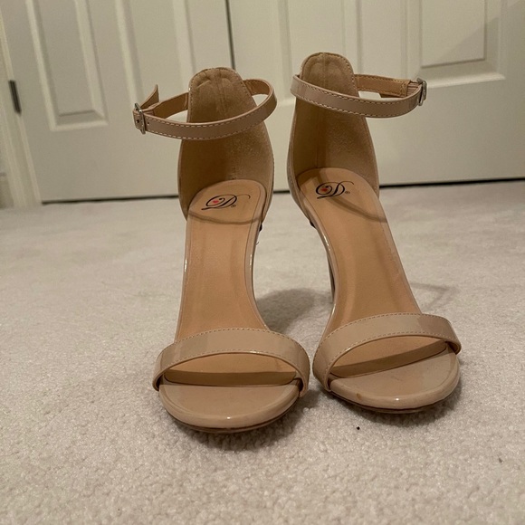 Single Strap Nude 3” Heels - Picture 2 of 4